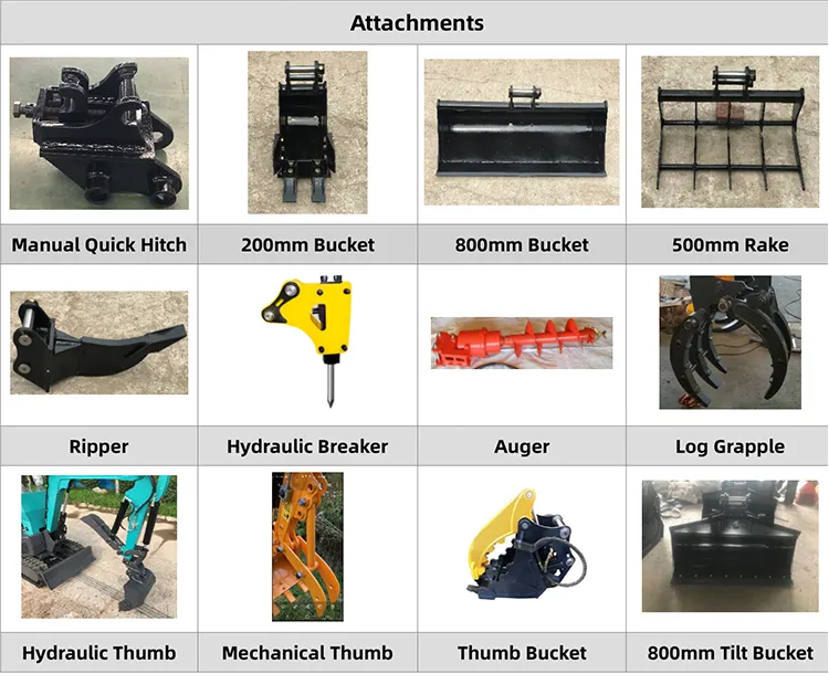 0.8 Ton Hydraulic Small Micro Excavator Machine Prices for Sale