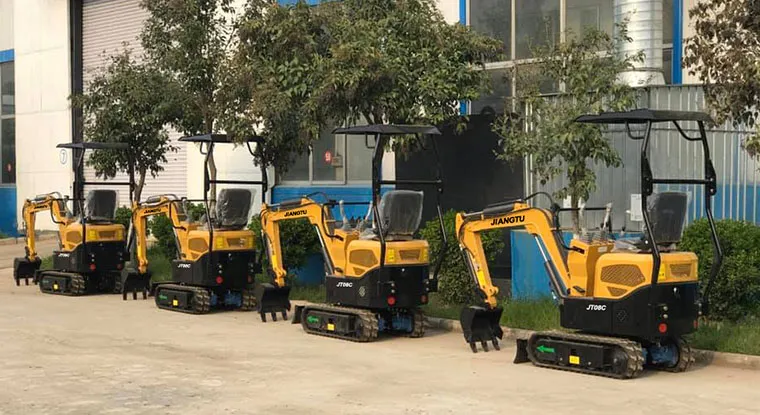 0.8 Ton Micro Small Crawler Rubber Track Excavator with Canopy