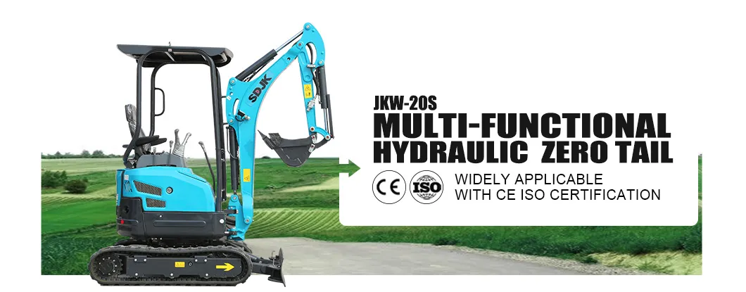 1.8 Ton Mini Crawler Excavator Jkw-20s with Euro 5 /EPA Certificate Engine for Europe / Us /Canada Market