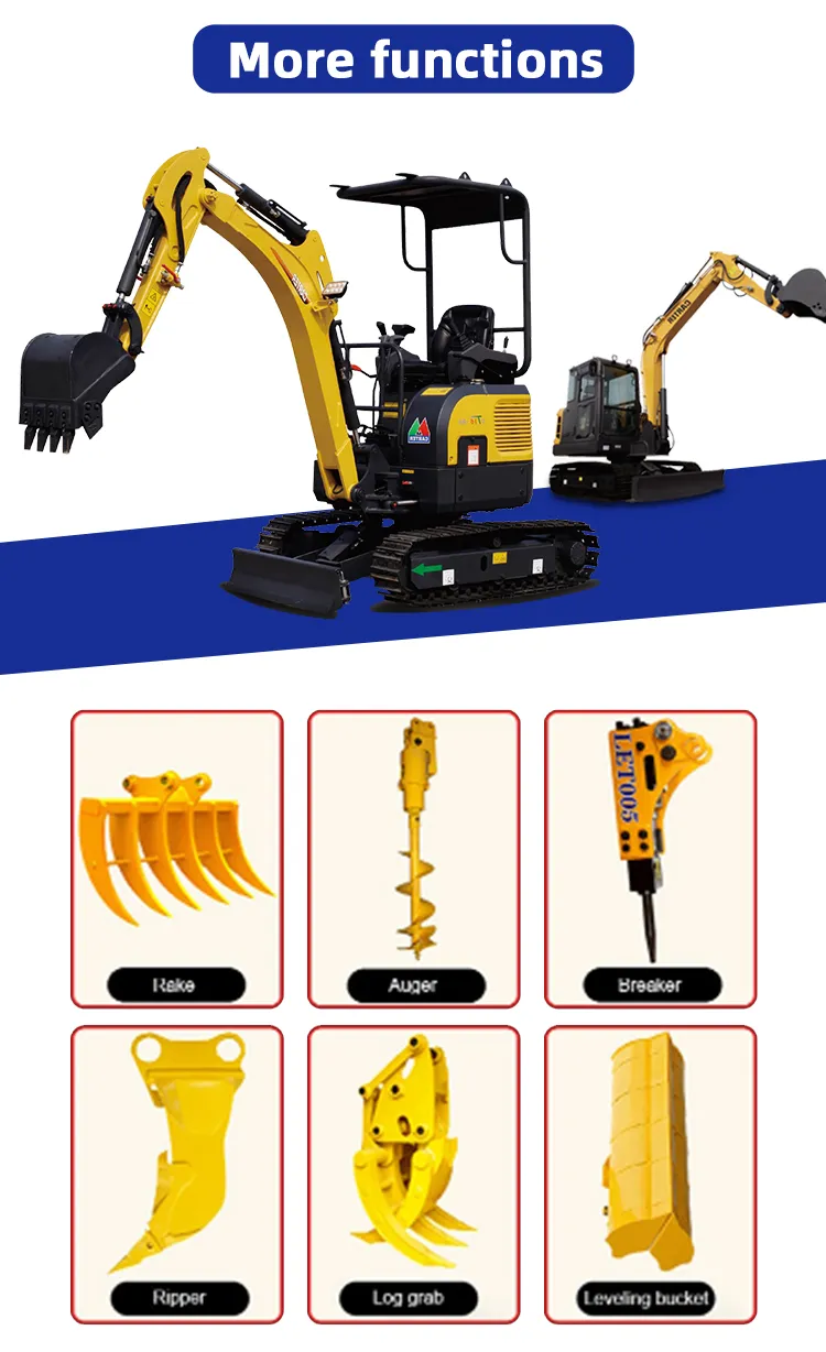 1ton Garden Farm Digger Small Mini Excavator for Sale