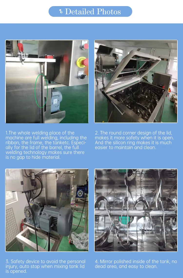 2021 Custom-Made Double Ribbon Mixer Manufacturer with Powder Mixing