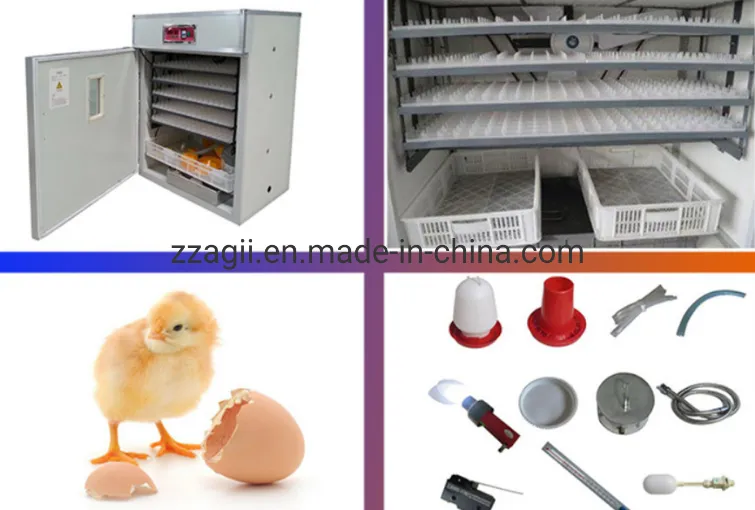 Automatic Poultry Hatching Machine Solar Chicken 1056 Egg Incubator