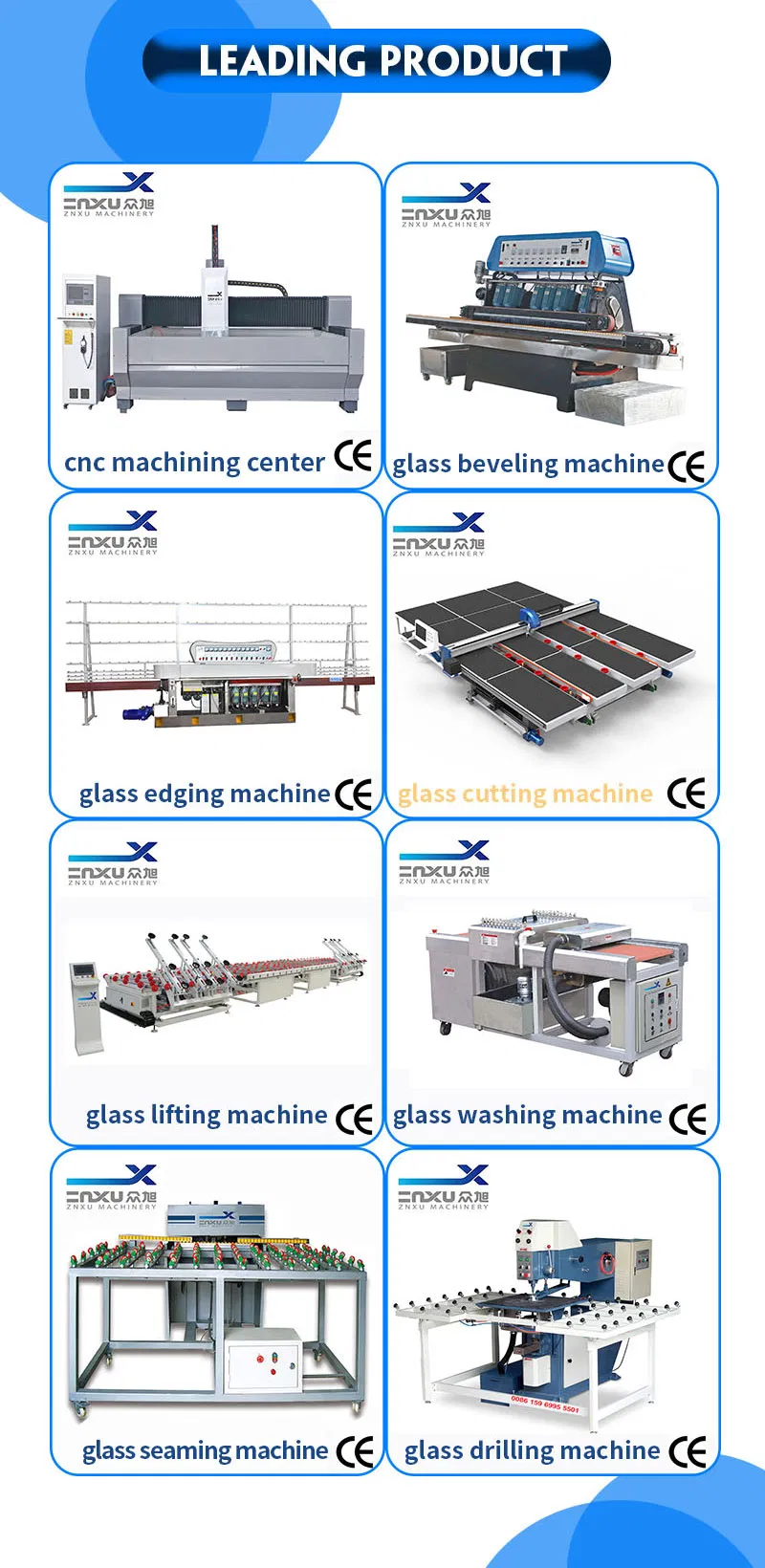 CNC Special Shape Glass Edging Polishing Center Zxx-C3018