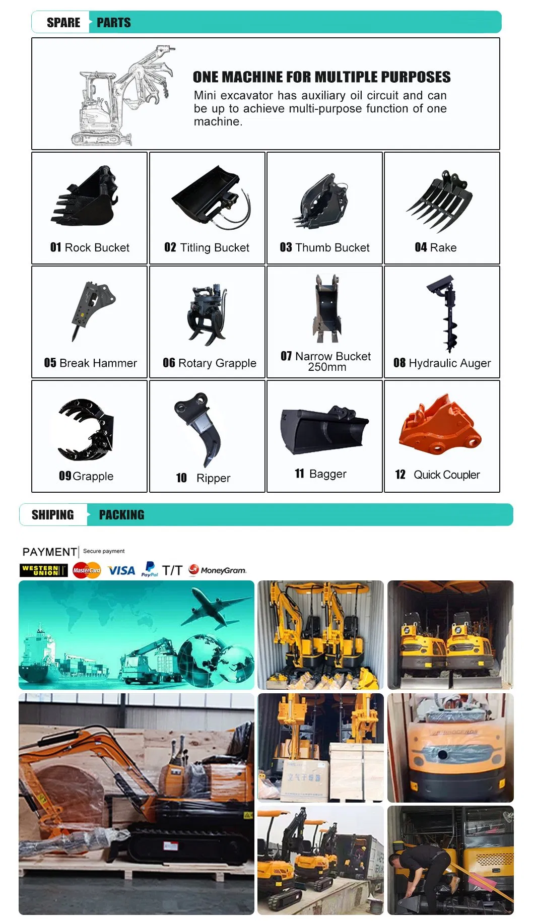 EPA Euro5 Emission New CE ISO Jkw-20s Mini Hydraulic Crawler Excavator with Japanese Original Yanmar Engine,Swing Motor and Hydraulic Pump All Use Japanese Made