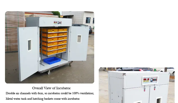 Farming Used Chicken Hatching 1056 Eggs Capacity Incubator Hatchery Machine