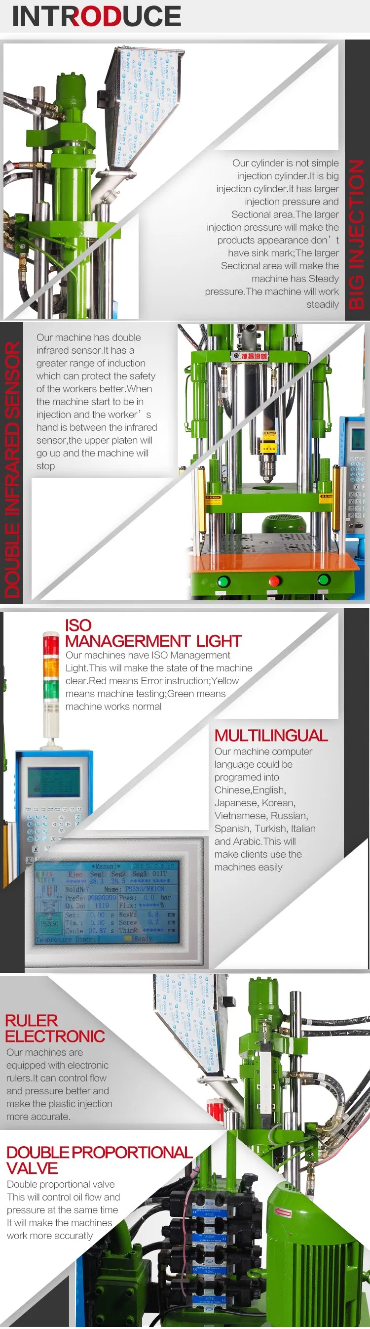 Foshan Factory Desktop LED Lamp Housing Injection Molding Machine