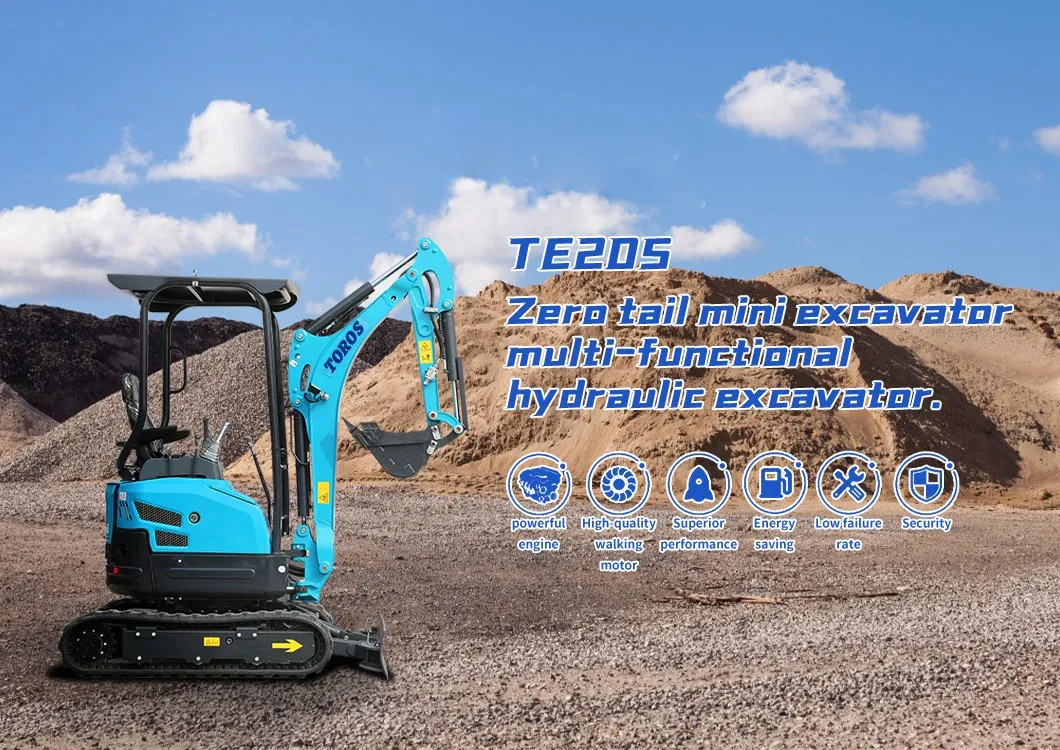 Free Shipping 1800kg 1.8t Mini Excavator with CE/EPA Certificate with Competitive Price on Sale