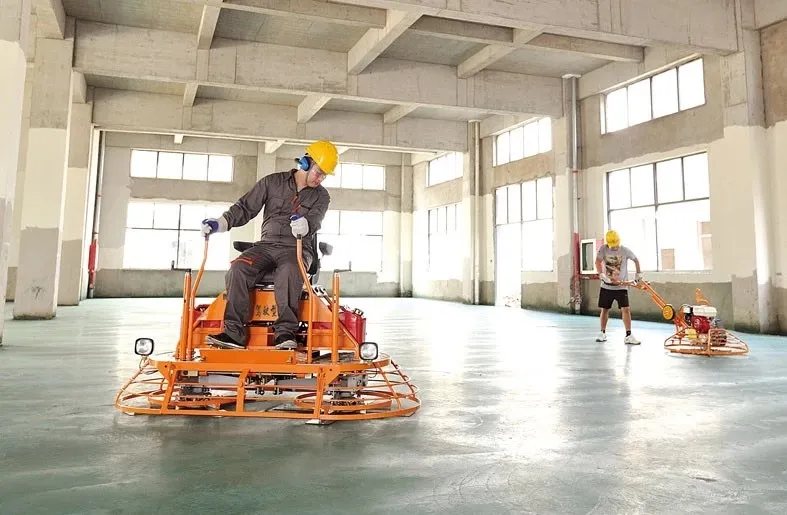 Gasoline Ride on Type Concrete Power Trowel Machine