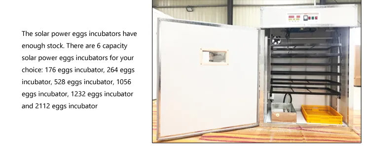 Hatching 1056 Eggs Solar Poultry Farm Machinery Incubators for Hatching