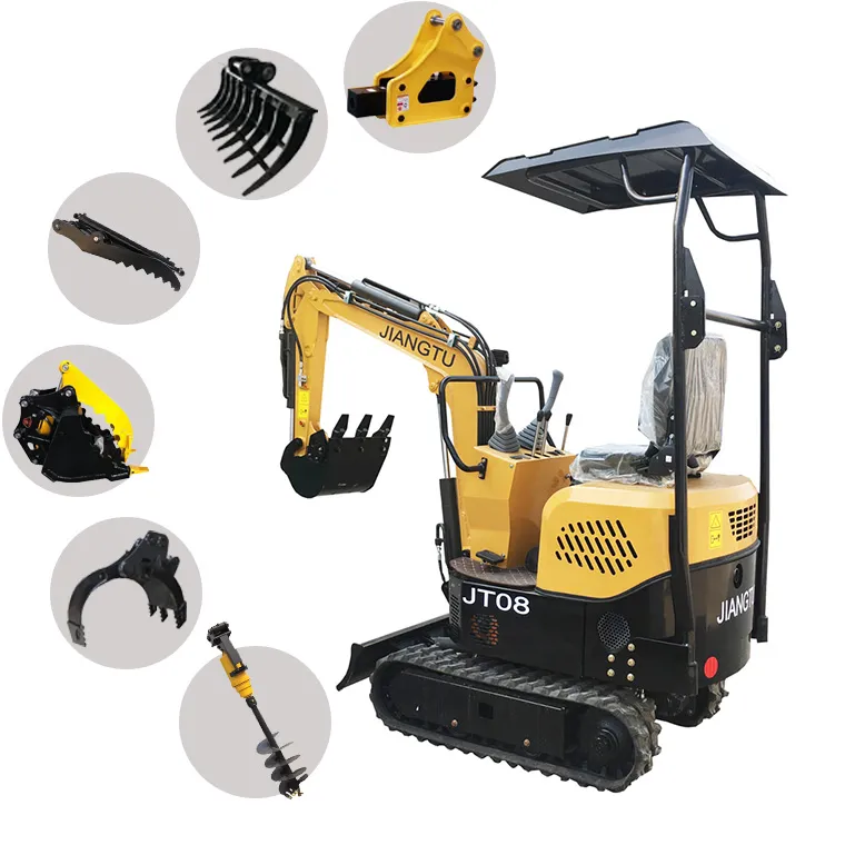 Jt08c Home Mini Excavator Hydraulic New Excavator Price