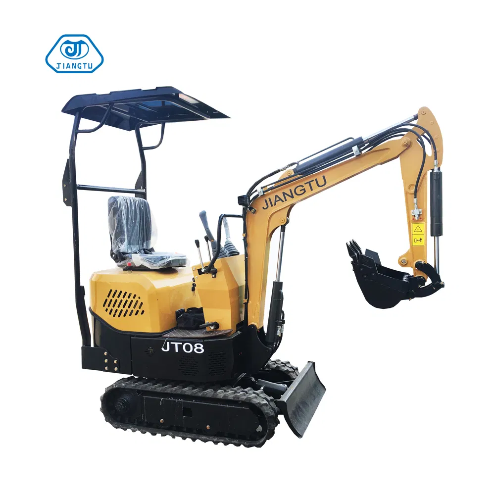 Jt08c Rubber Track Small Hydraulic Mini Excavator Digging Machine