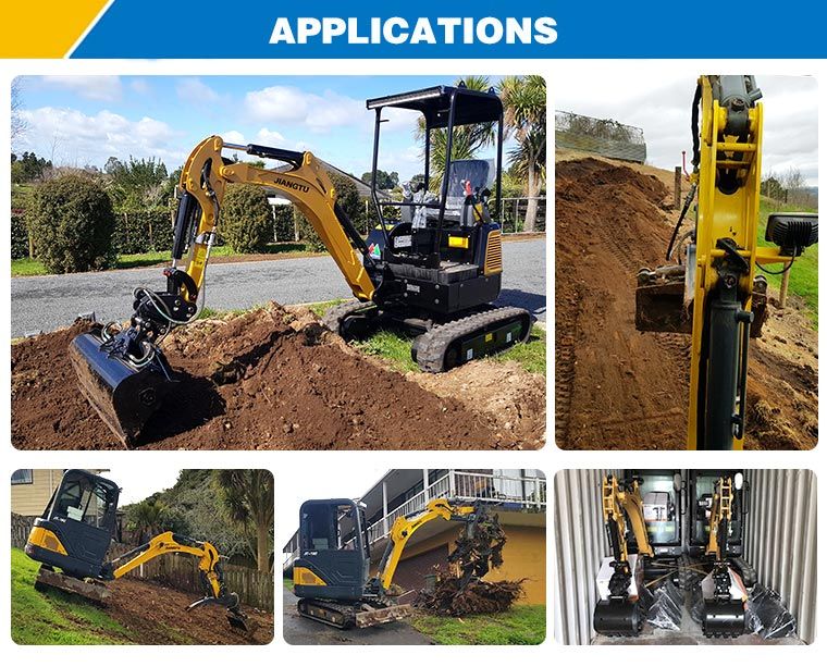 Small Stone Mud Cabin Hydraulic Excavator Soil Digger Machine