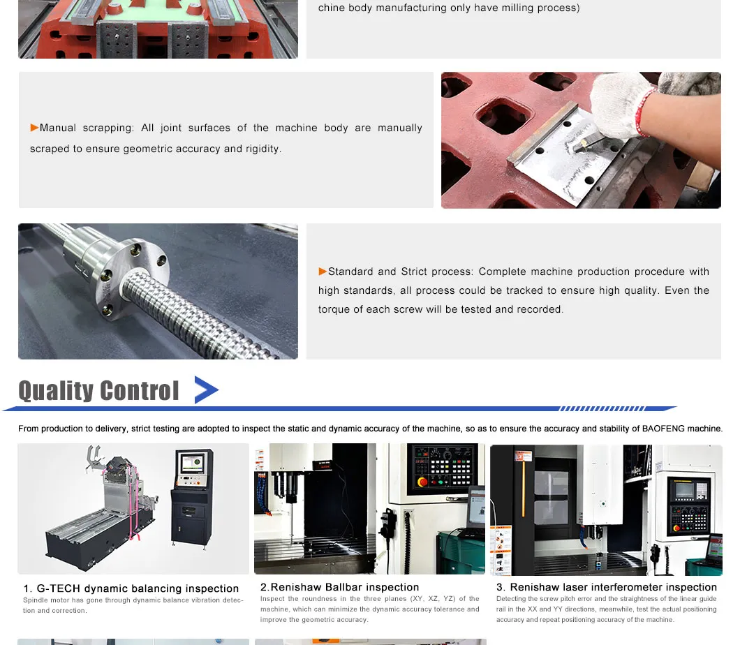 Vmc 1165 CNC Vertical 3 Axis Milling Machine Center