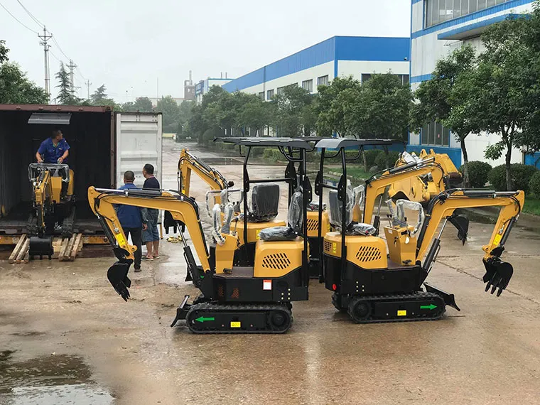 Yellow House Hold Farm Use 1ton 0.8 Ton Mini Digger Cabin Excavator